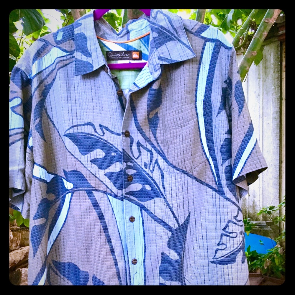🌴Quicksilver Waterman Collection Aloha Shirt 🌴